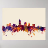 Cleveland Ohio Skyline Poster (Vorne)
