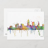 CLEVELAND, OHIO SKYLINE POSTKARTE (Vorne/Hinten)