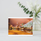 cleveland ohio skyline postkarte (Stehend Vorderseite)