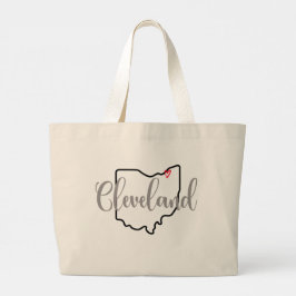 Cleveland Ohio Tasse Jumbo Stoffbeutel