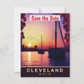 Cleveland, Ohio, Travel Postcard, Save The Date (Vorderseite)