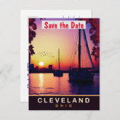 Cleveland, Ohio, Travel Postcard, Save The Date (Vorne/Hinten)