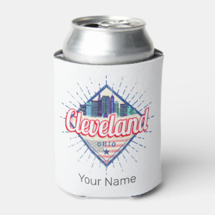 Cleveland Ohio United Staaten Skyline Vintag USA Dosenkühler