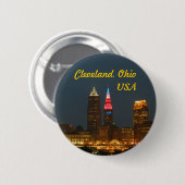 Cleveland Ohio USA Button (Vorne & Hinten)
