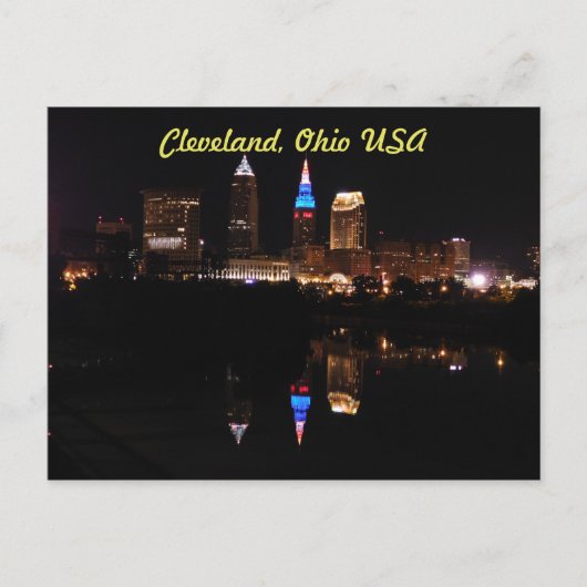 Cleveland, Ohio USA (River Reflection) Postcard Postkarte (Vorderseite)