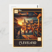 Cleveland, Ohio | VINTAG Postkarte (Vorne/Hinten)