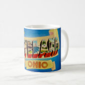 Cleveland Ohio Vintage Postcard Mug Kaffeetasse (VorderseiteRechts)