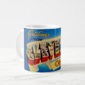 Cleveland Ohio Vintage Postcard Mug Kaffeetasse (Vorderseite Links)