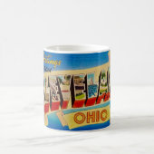 Cleveland Ohio Vintage Postcard Mug Kaffeetasse (Mittel)