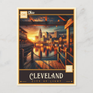 Cleveland, Ohio Vintage Postkarte