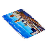 Cleveland Ohio Watercolor Skyline Magnet (Rechte Seite)