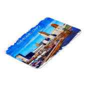 Cleveland Ohio Watercolor Skyline Magnet (Linke Seite)