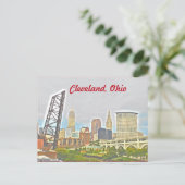 Cleveland, Ohio West Bank View Postcard Postkarte (Stehend Vorderseite)