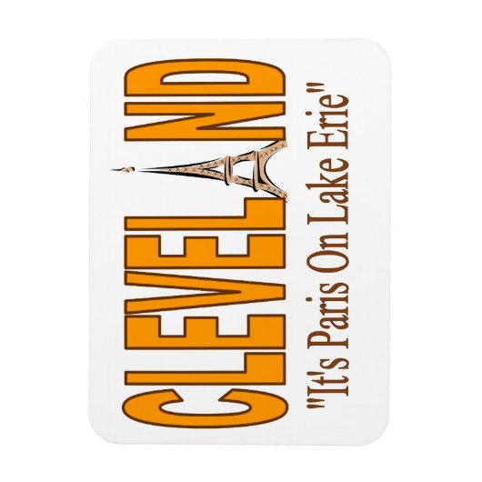 Cleveland, Paris am See Erie Magnet (Vertikal)