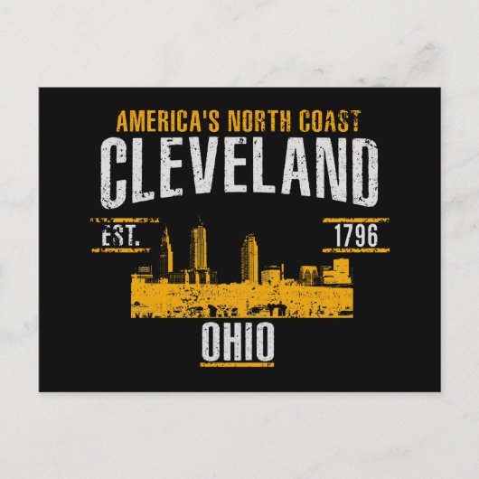 Cleveland Postkarte (Vorderseite)