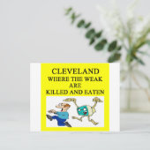 CLEVELAND POSTKARTE (Stehend Vorderseite)