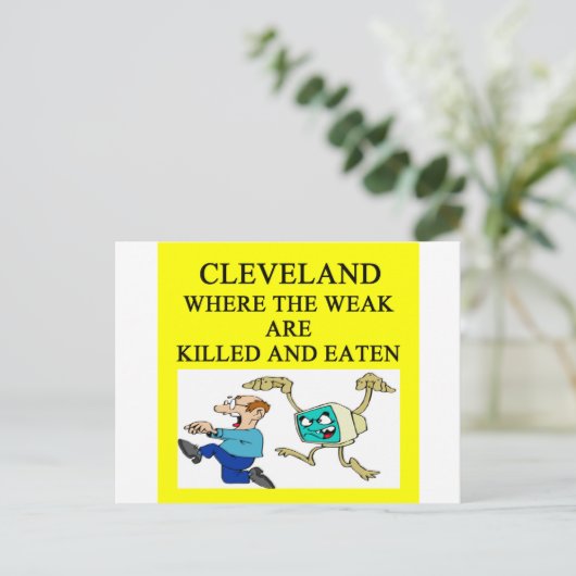 CLEVELAND POSTKARTE (Stehend Vorderseite)