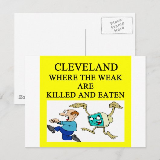 CLEVELAND POSTKARTE (Vorne/Hinten)