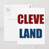 CLEVELAND POSTKARTE (Vorne/Hinten)