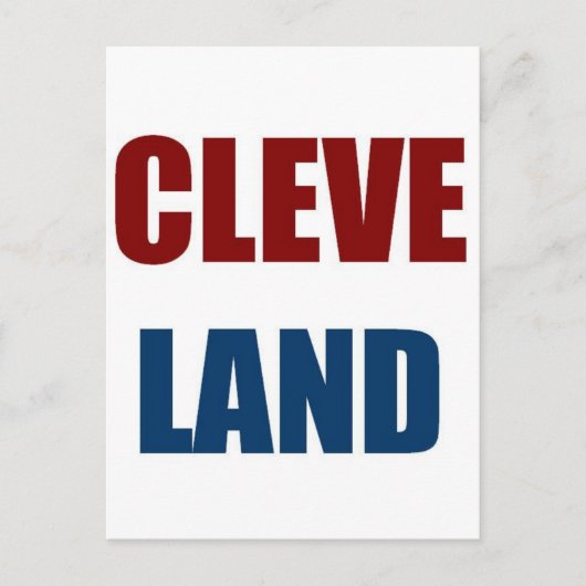 CLEVELAND POSTKARTE (Vorderseite)