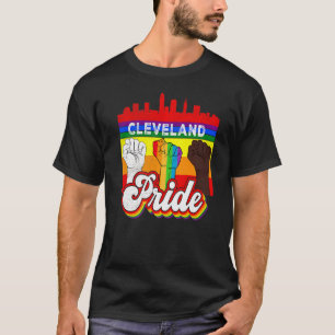 Cleveland Pride Rainbow Gay Pride Flag Lgbt T-Shirt