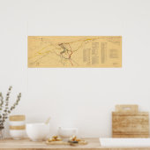 Cleveland Railroads Unification Map 1934 Poster (Küche)