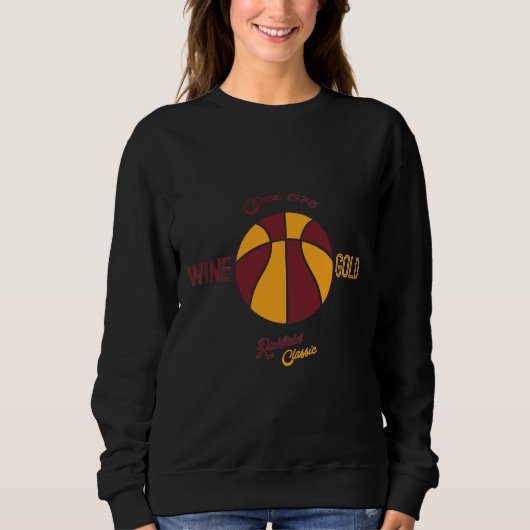 Cleveland Richfield Wein und Gold Sweatshirt (Vorderseite)