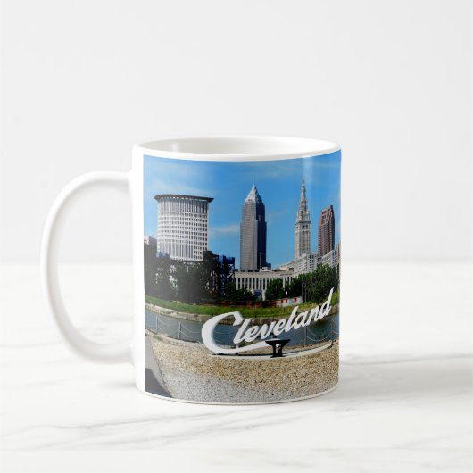 Cleveland RiverSide Skyline-Tasse Kaffeetasse (Links)