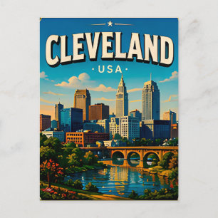 Cleveland Rock Hall Reiseandenken Postkarte