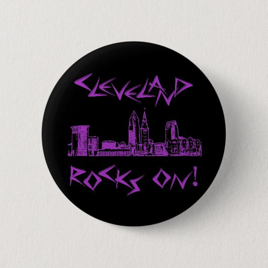Cleveland Rocks! Button (Vorderseite)