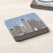 Cleveland-Schneeflocken Getränkeuntersetzer (Linke Seite)