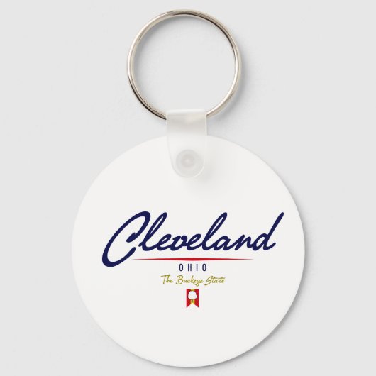 Cleveland Script Schlüsselanhänger (Vorderseite)