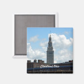 Cleveland Sehenswürdigkeit Tower Magnet (Vorderseite/Rückseite)
