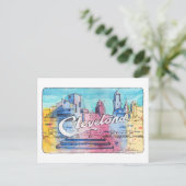 Cleveland Sign North Coast Harbor Postcard Postkarte (Stehend Vorderseite)