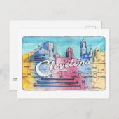 Cleveland Sign North Coast Harbor Postcard Postkarte (Vorne/Hinten)