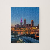 Cleveland-Skyline am Sonnenuntergang Puzzle (Vertikal)