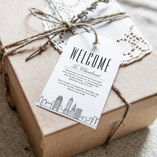 Cleveland Skyline   Begrüßungstipps Geschenkanhänger