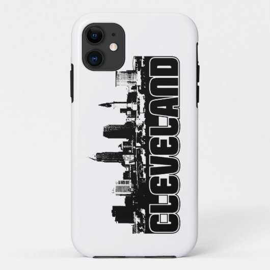 Cleveland-Skyline Case-Mate iPhone Hülle (Rückseite)