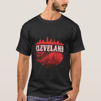 Cleveland Skyline City Baseball Treffen am Gameday T-Shirt