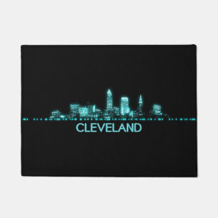 Cleveland Skyline Fußmatte
