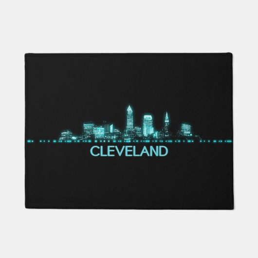 Cleveland Skyline Fußmatte (Vorderseite)