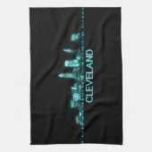 Cleveland Skyline Geschirrtuch (Vertikal)