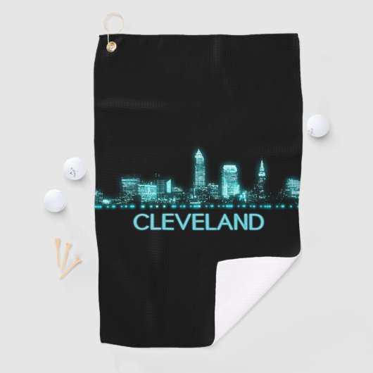 Cleveland Skyline Golfhandtuch (Insitu)