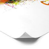 Cleveland skyline im Watercolor Poster (Ecke)