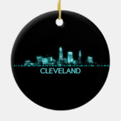 Cleveland Skyline Keramik Ornament (Hinten)