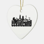 Cleveland-Skyline Keramikornament (Links)