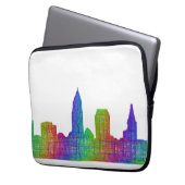 Cleveland-Skyline Laptopschutzhülle (Vorderseite Links)