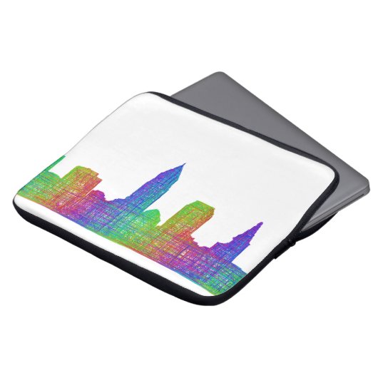 Cleveland-Skyline Laptopschutzhülle (Vorne Oben)