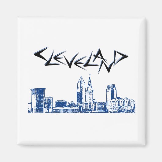 Cleveland Skyline Magnet (Vorne)
