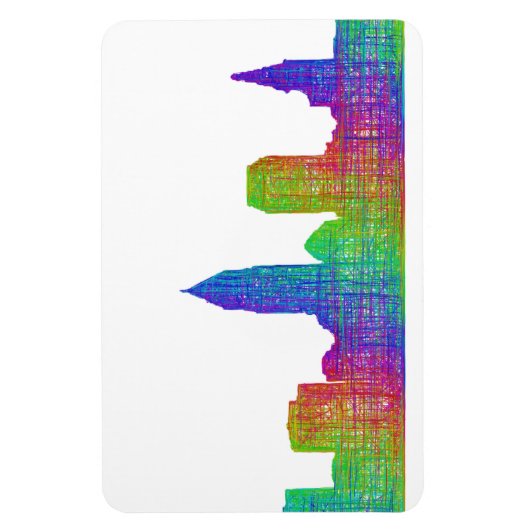Cleveland Skyline Magnet (Vertikal)
